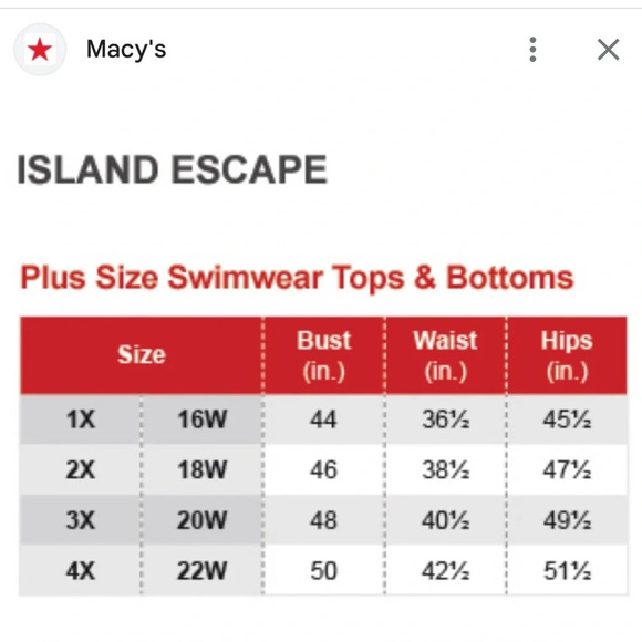 NWT Island Escape Plus Size Solid Swim Skirt Black Thigh Minimizer Size 16W - Picture 11 of 12